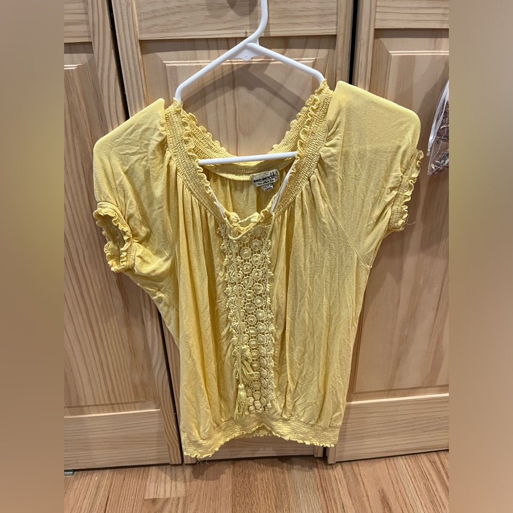 Yellow blouse